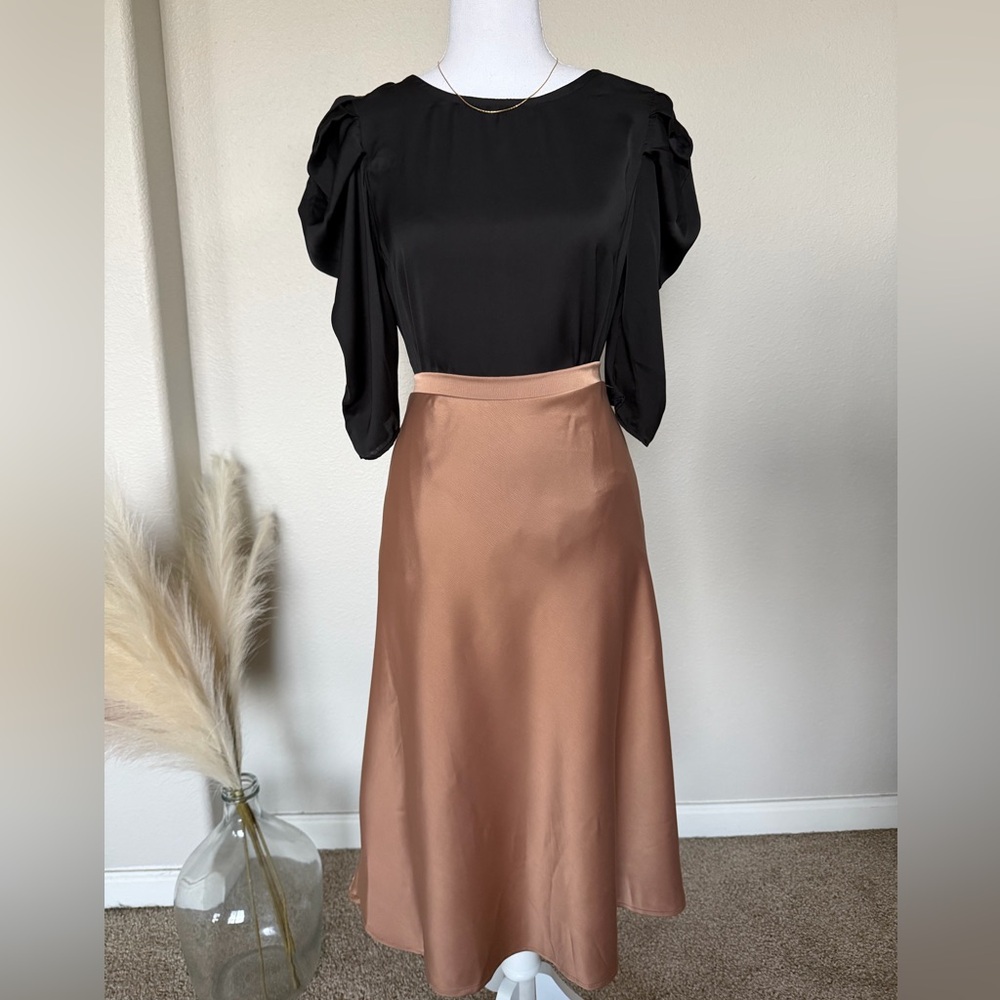 NWT Ces Femme - Black Princess Sleeve Blouse - 2 - Picture 9 of 17
